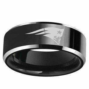 New England Patriots Stainless Steel Band Ring